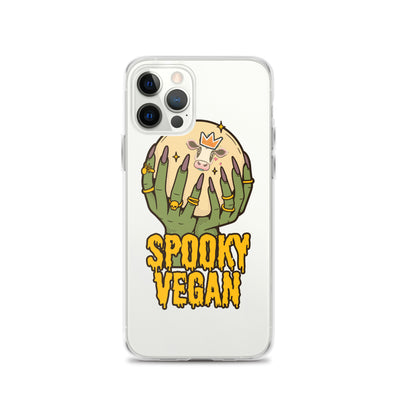 Clear Case for iPhone® Spooky Vegan Magic