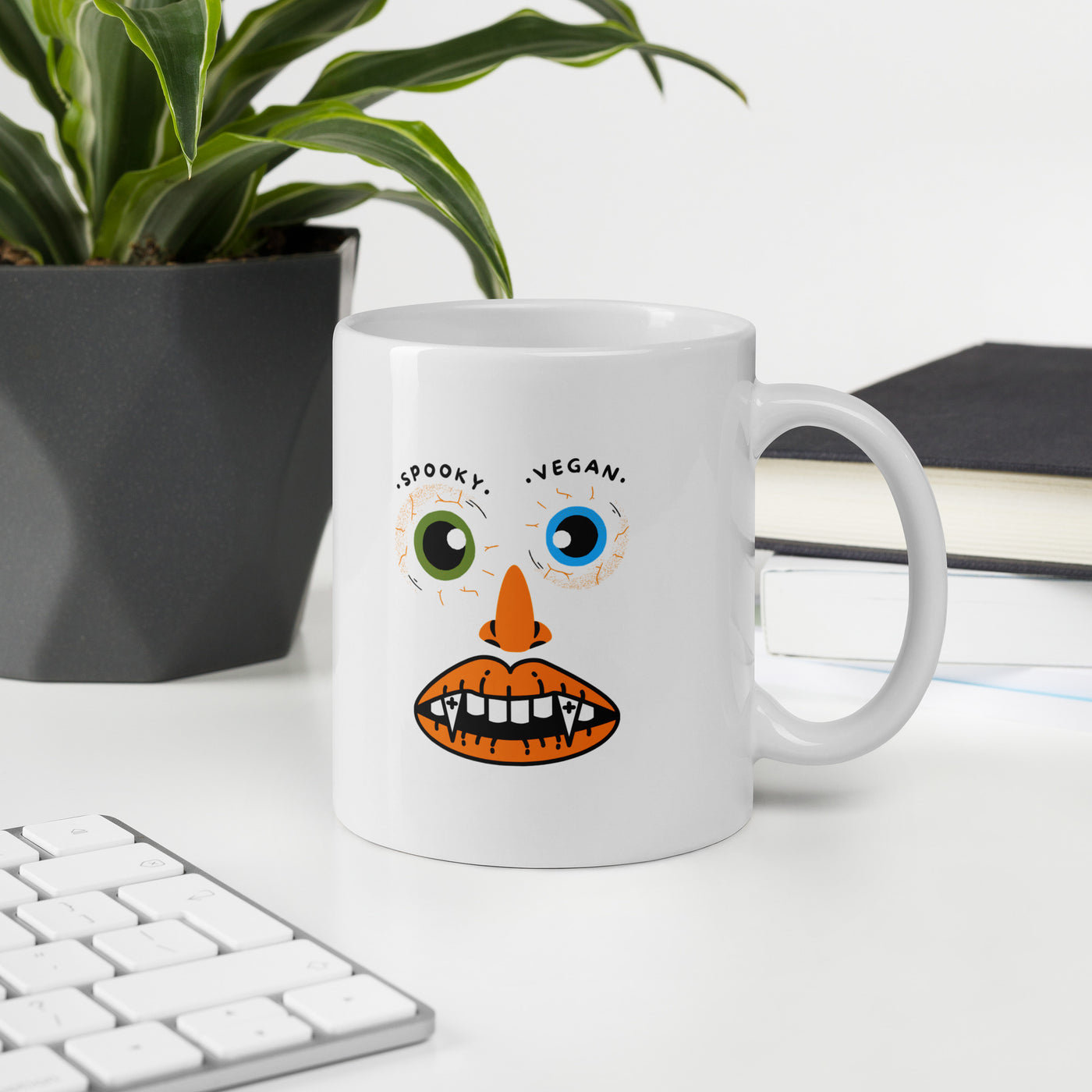 Mug - Spooky Vegan Face!